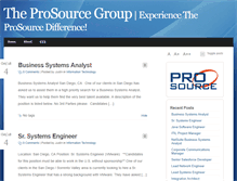 Tablet Screenshot of blog.theprosourcegroup.com